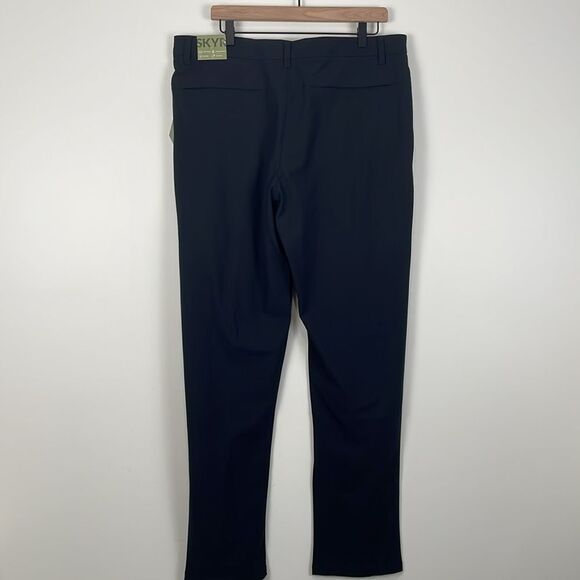 NWT Skyr Men's 36x32 Dress Pants Moisture Wicking Slim Fit Tricot Destiny - Picture 4 of 7